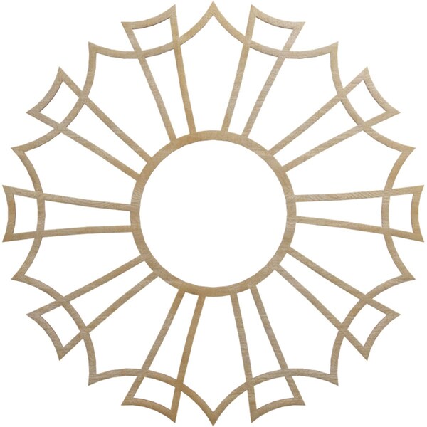 Ekena Millwork Augustus Wood Fretwork Pierced Ceiling Medallion, Hickory, 30"OD x 10 1/2"ID x 1/4"T CMWP30X30X0250AUHI - main